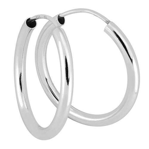 Lykka Casuals korvarenkaat hopea 3 x 30 mm