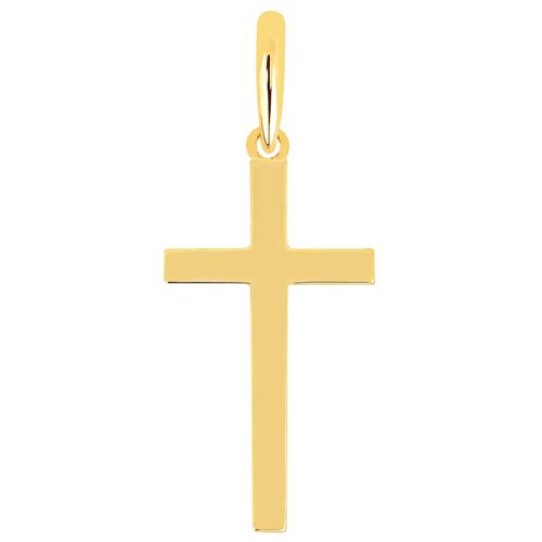 Lykka Crosses kultainen rippiristi / ristiriipus 18 x 9 mm