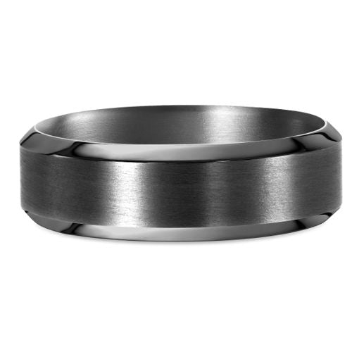 Lykka Strong tantaalisormus flakka musta 5 mm