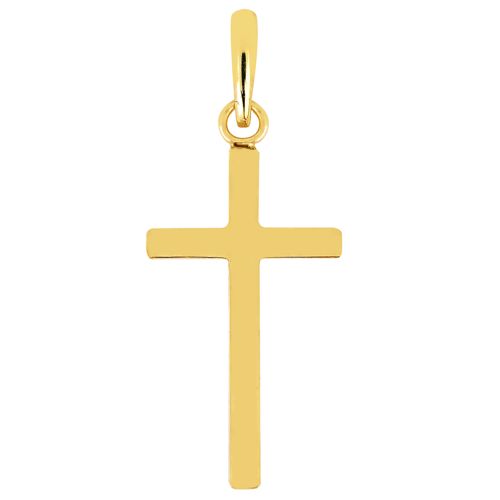 Lykka Crosses kultainen ristiriipus / rippiristi 16 x 9 mm