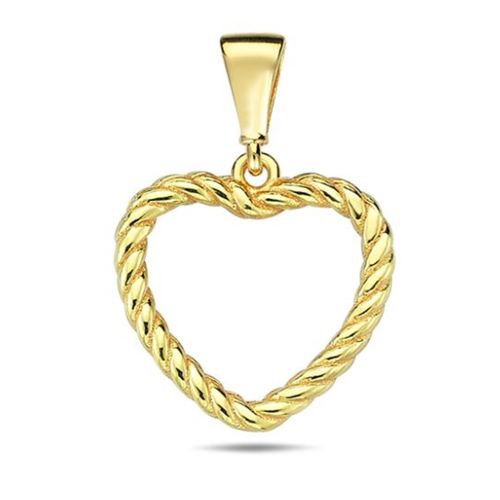 Lykka Hearts kullattu sydänriipus twisted