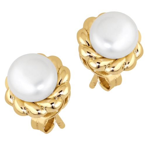 Lykka Pearls kultaiset korvakorut helmi 4,5 mm