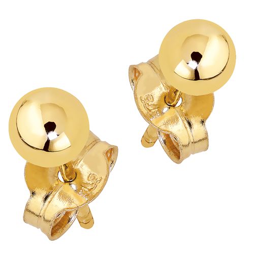 Lykka Casuals kultaiset tappikorvakorut 4 mm