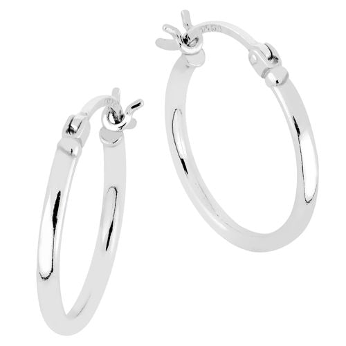 Lykka Casuals korvarenkaat hopea 30 x 2 mm