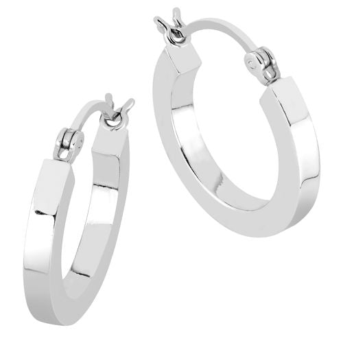 Lykka Casuals hopeiset rengaskorvakorut 30 x 2 mm