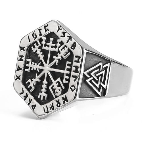Lykka Viking Vegvisir terässormus